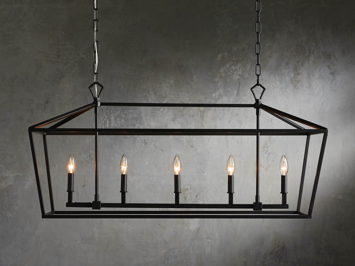 Garnet Rectangular Chandelier