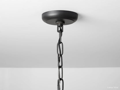 Garnet Polygonal Outline Round Chandelier