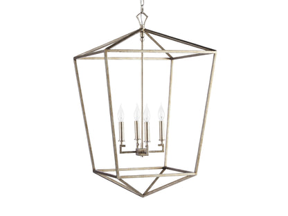 Garnet Polygonal Outline Round Chandelier