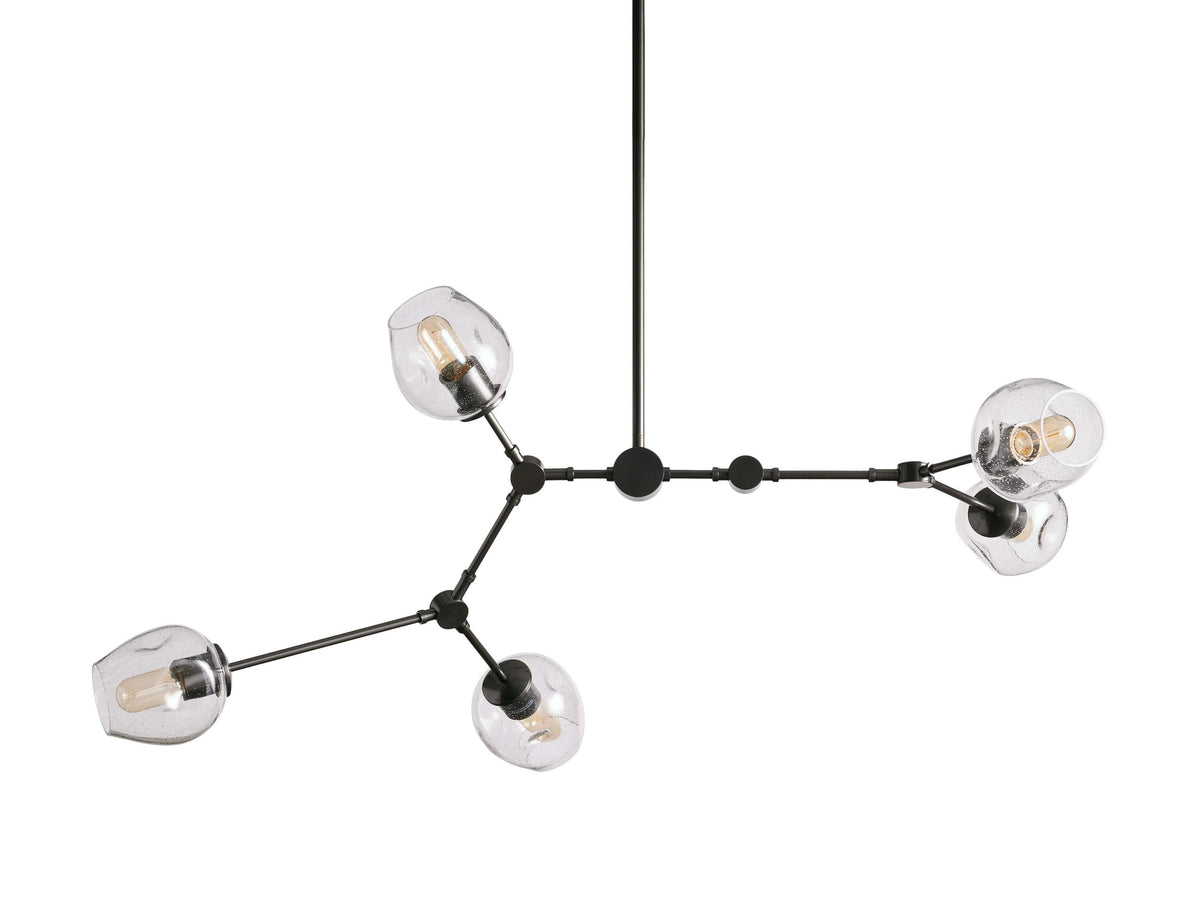 Noella Axial Sphere Glass Chandelier