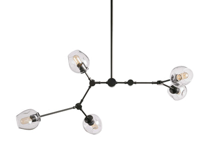 Noella Axial Sphere Glass Chandelier