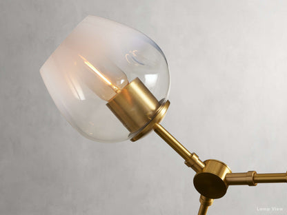 Noella Axial Sphere Glass Chandelier