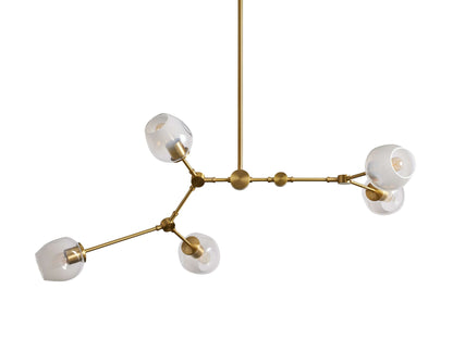Noella Axial Sphere Glass Chandelier