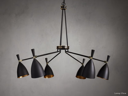 Jacarra Contrast Shade Round Chandelier