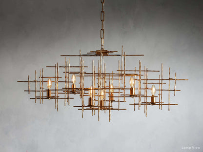 Fritz Offset Parallel Linear Chandelier