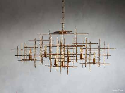 Fritz Offset Parallel Linear Chandelier