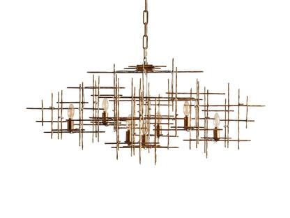 Fritz Offset Parallel Linear Chandelier