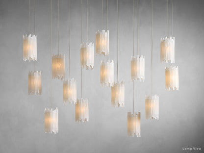 Gianna Ambient Selenite Rectangular Chandelier