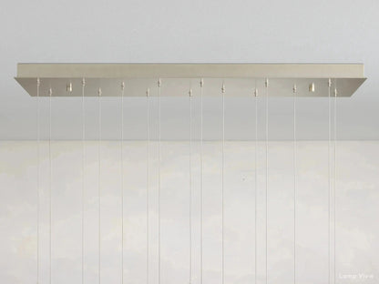 Gianna Ambient Selenite Rectangular Chandelier