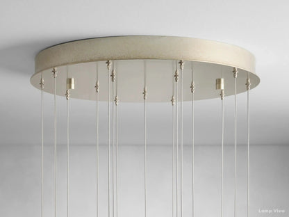 Gianna Ambient Selenite Round Chandelier