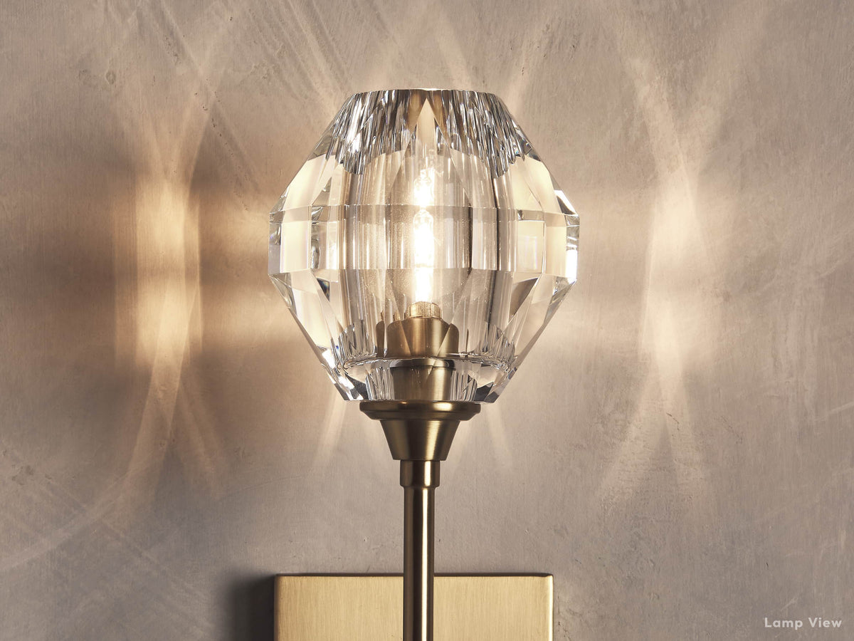 Amoroso Crystal Motif Wall Sconce