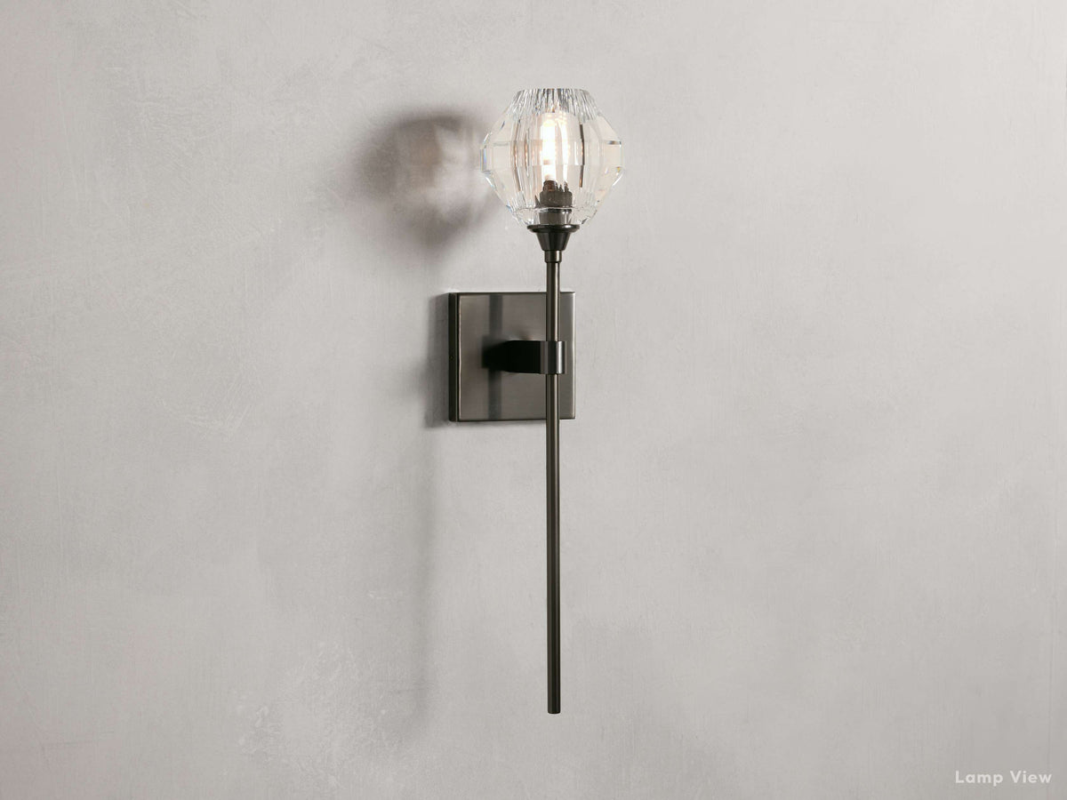 Amoroso Crystal Motif Wall Sconce
