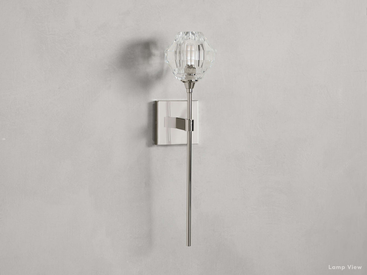 Amoroso Crystal Motif Wall Sconce
