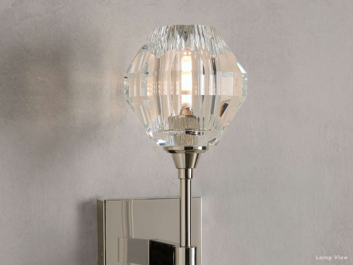 Amoroso Crystal Motif Wall Sconce