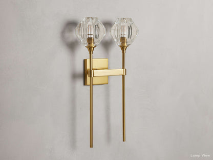 Amoroso Crystal Motif Wall Sconce