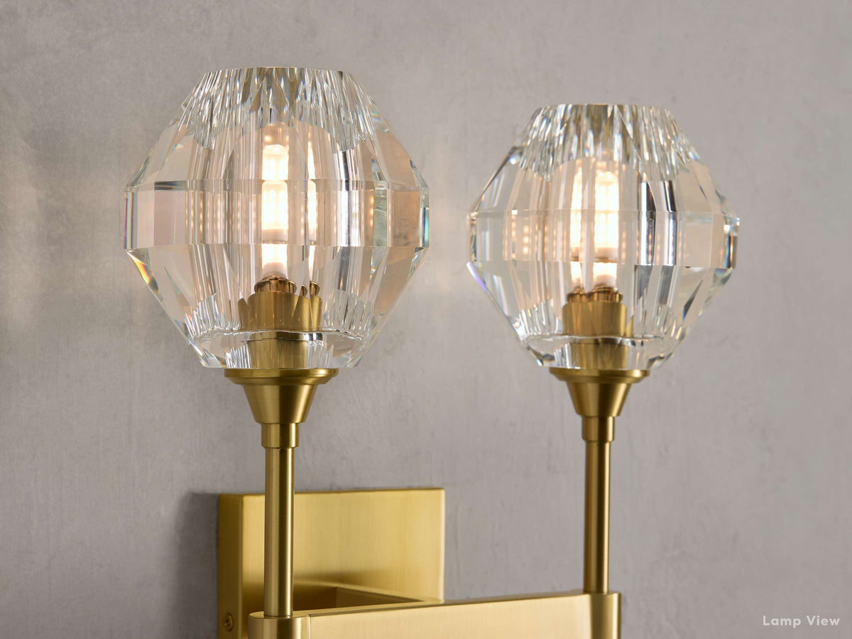 Amoroso Crystal Motif Wall Sconce