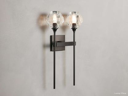 Amoroso Crystal Motif Wall Sconce