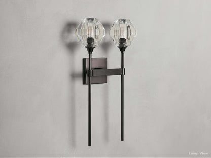 Amoroso Crystal Motif Wall Sconce