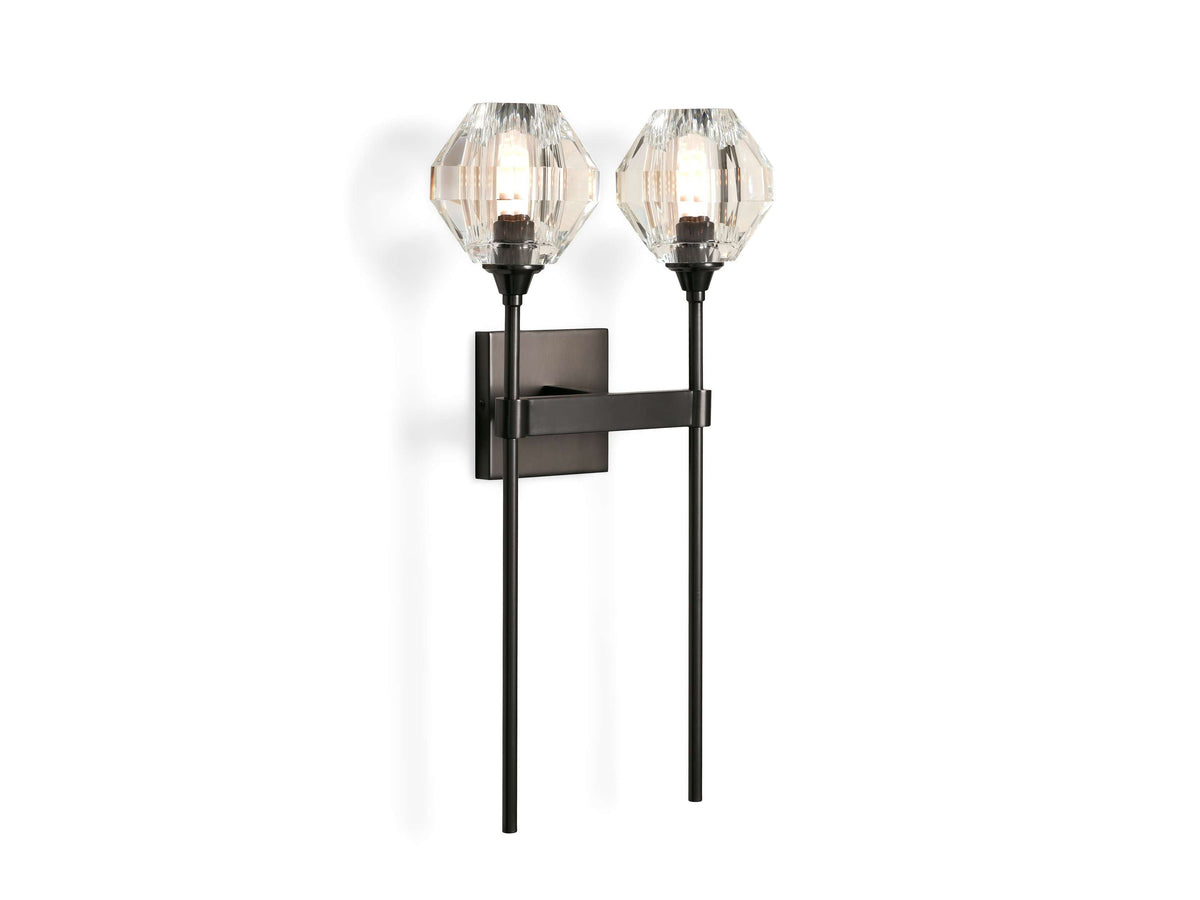 Amoroso Crystal Motif Wall Sconce