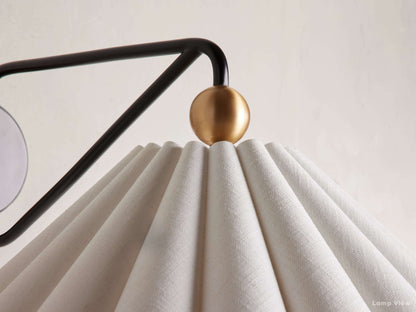 Haylen Gathered Linen Wall Sconce