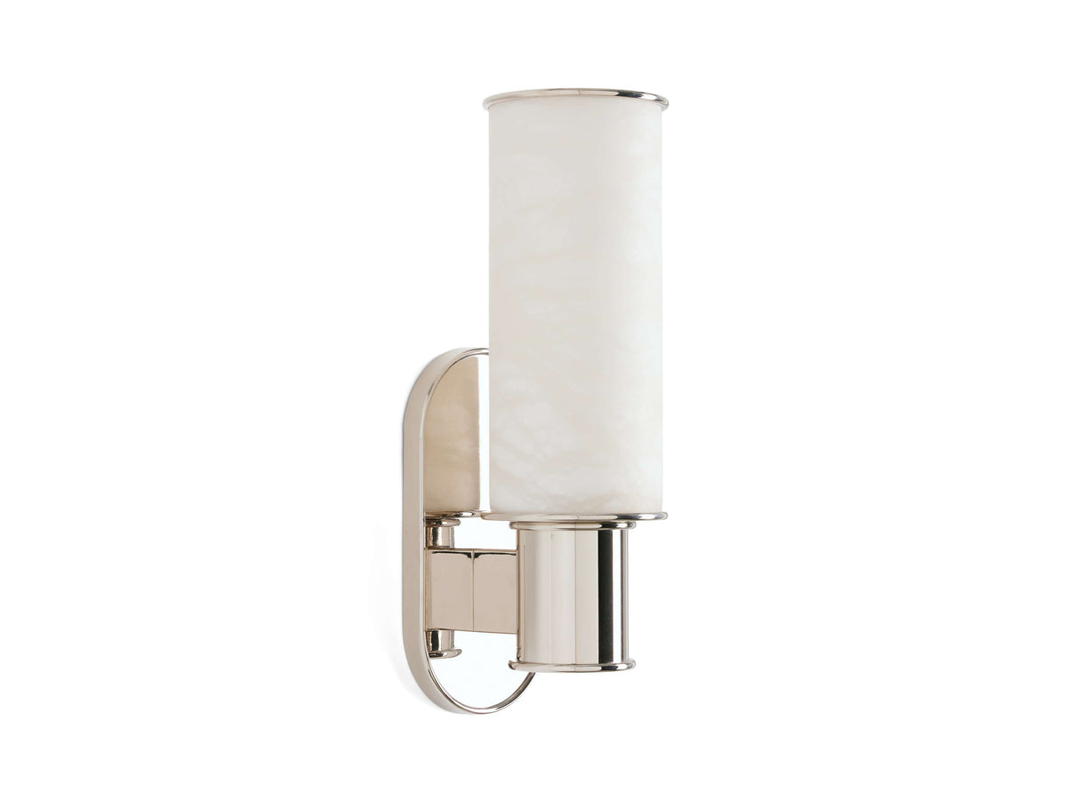 Harlin Pillar Alabaster Wall Sconce
