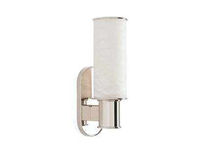 Harlin Pillar Alabaster Wall Sconce