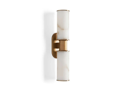 Harlin Pillar Alabaster Wall Sconce