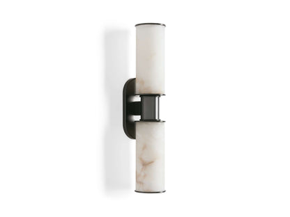 Harlin Pillar Alabaster Wall Sconce