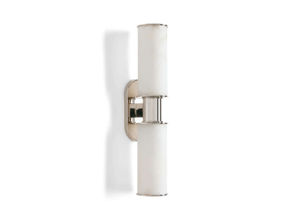 Harlin Pillar Alabaster Wall Sconce