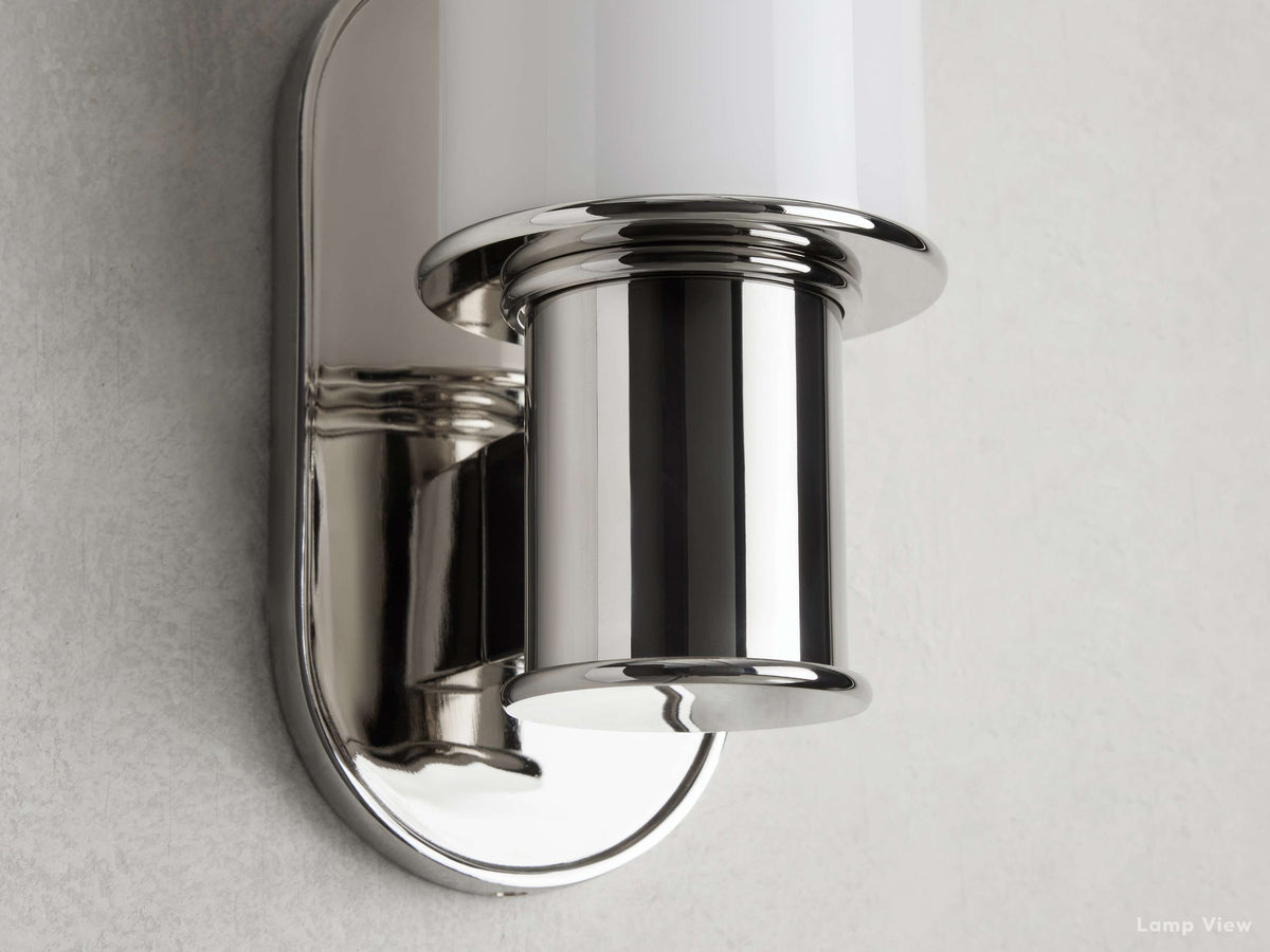Harlin Milk Glass Wall Sconce