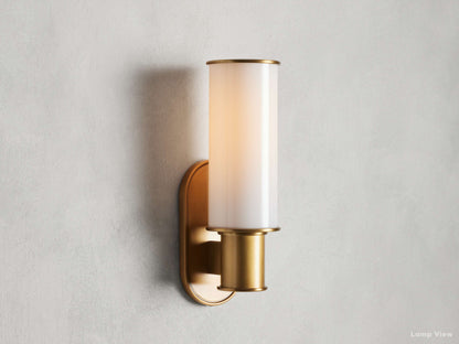 Harlin Milk Glass Wall Sconce