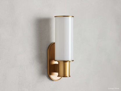 Harlin Milk Glass Wall Sconce