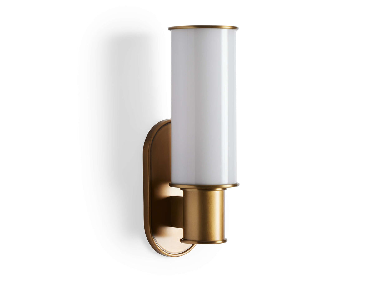 Harlin Milk Glass Wall Sconce