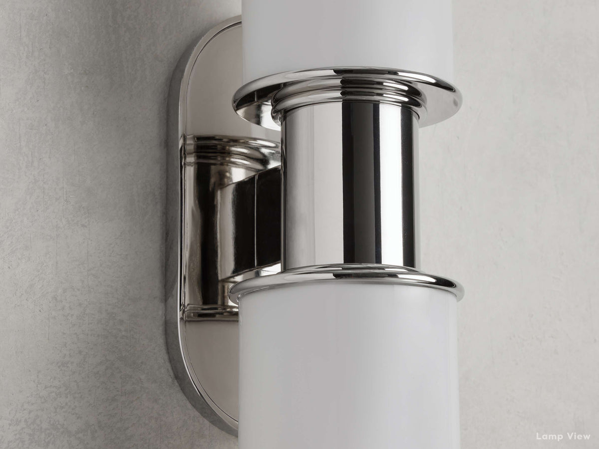 Harlin Milk Glass Wall Sconce