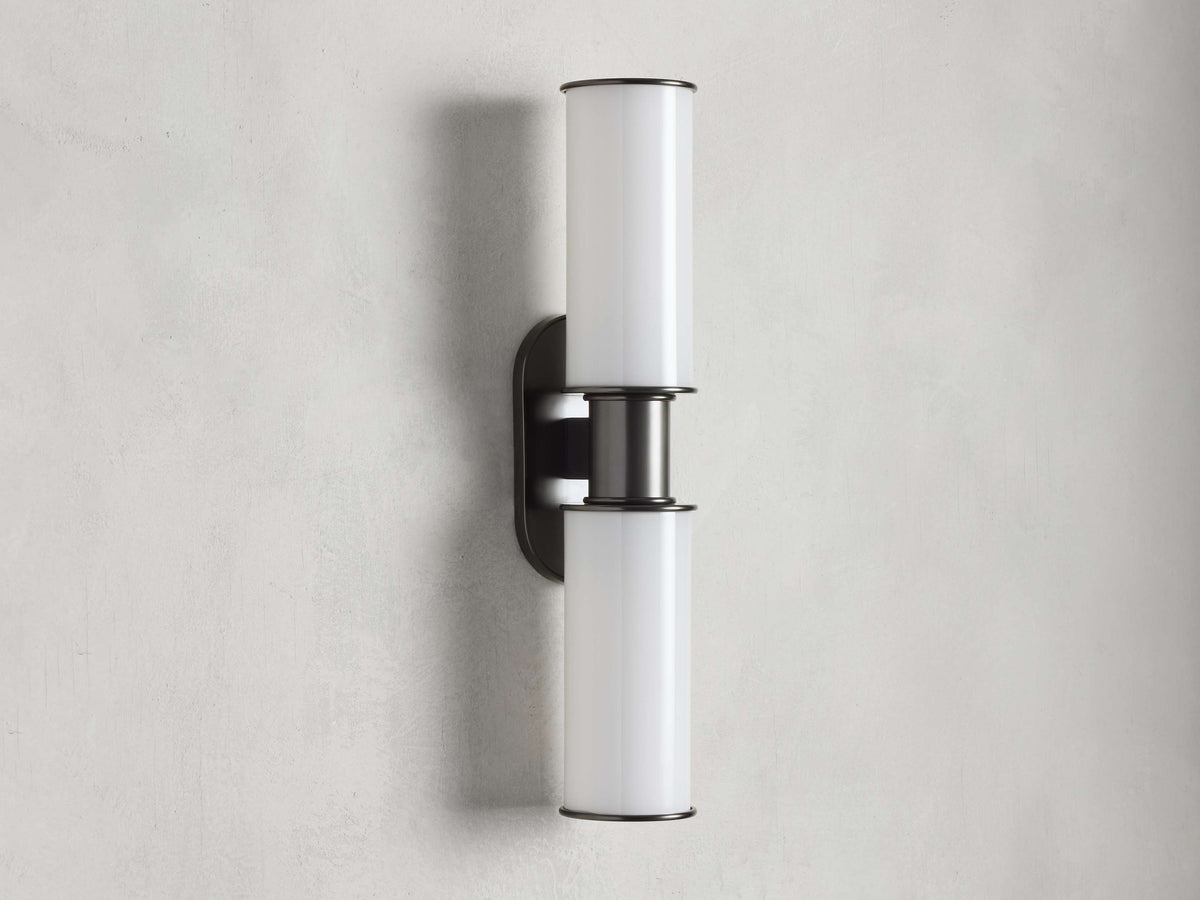 Harlin Milk Glass Wall Sconce