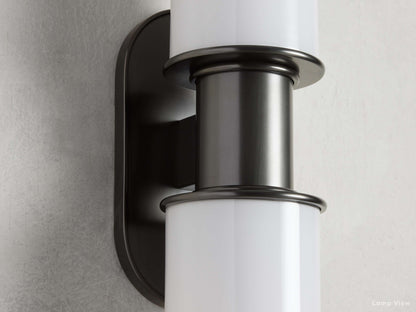 Harlin Milk Glass Wall Sconce