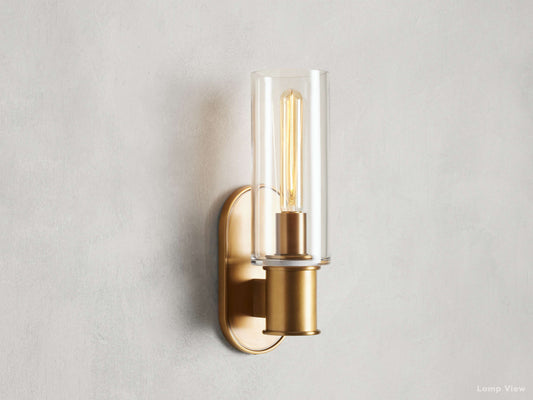 Harlin Clear Glass Wall Sconce