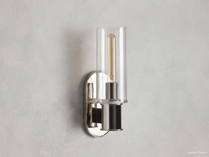 Harlin Clear Glass Wall Sconce