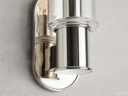 Harlin Clear Glass Wall Sconce