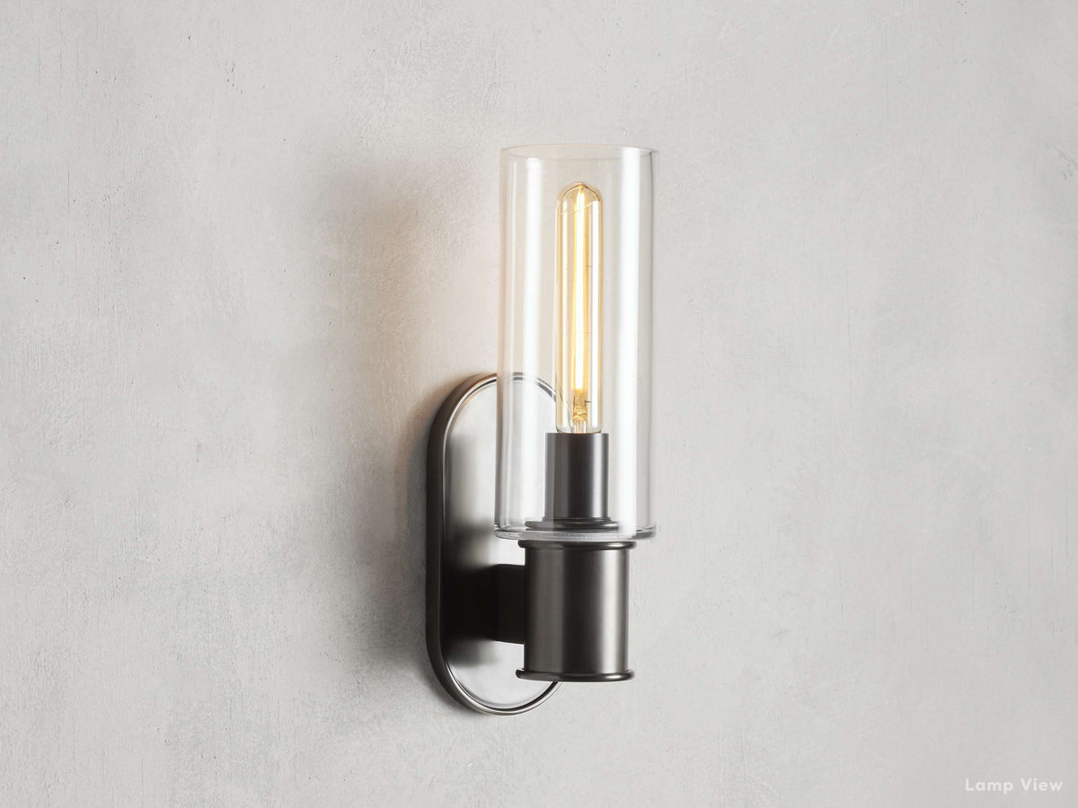Harlin Clear Glass Wall Sconce
