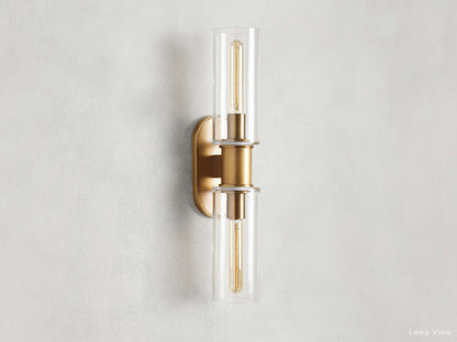 Harlin Clear Glass Wall Sconce