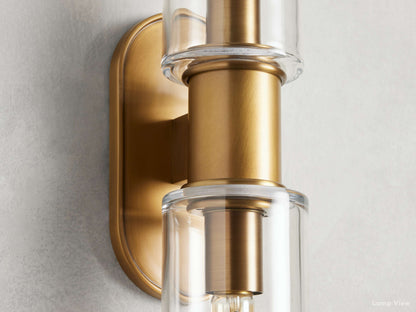 Harlin Clear Glass Wall Sconce