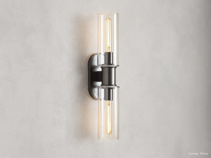 Harlin Clear Glass Wall Sconce