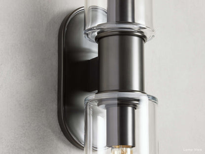 Harlin Clear Glass Wall Sconce