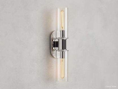 Harlin Clear Glass Wall Sconce