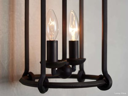 Gavin Rustic Cage Wall Sconce