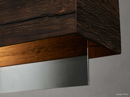 Lena Wood Backed Linear Chandelier