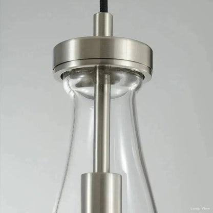 Rain Falling Glass Rectangular Chandelier 36"