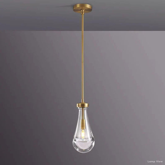 Rain Falling Glass Pendant Light