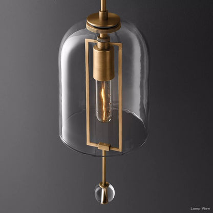 Fulcrum Cloche Glass Wall Sconce
